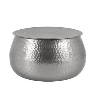 Home Decorators Collection Calluna 31 in. Silver Medium Round Metal Coffee Table with Lift Top DC... | The Home Depot