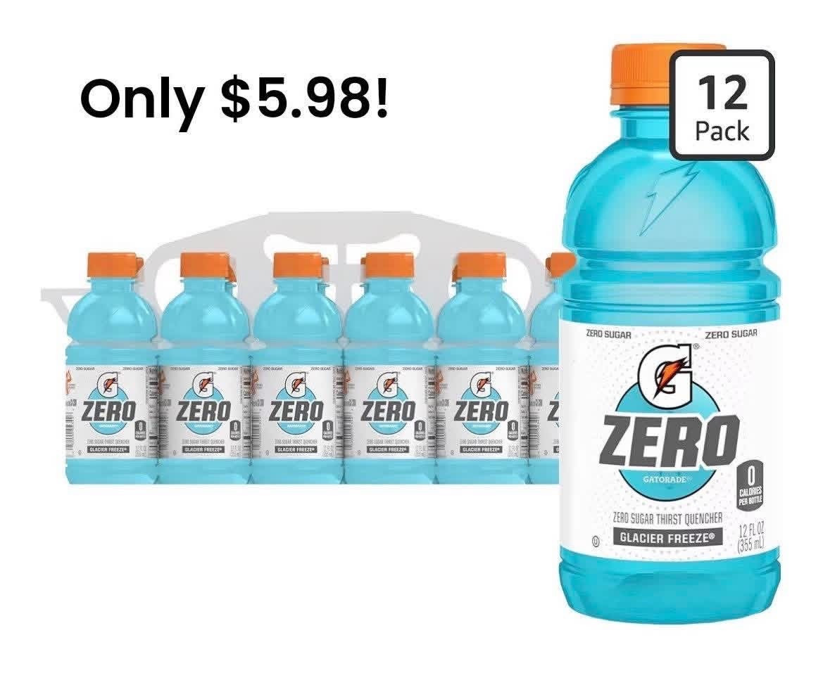 Excellent Gatorade deal 💦 Only $5.98 for 12 packs of Glacier Freeze Zero Sugar Gatorade! Such a fantastic deal, age a perfect time to stock up 🙌🏻

#LTKSaleAlert #LTKKids #LTKActive