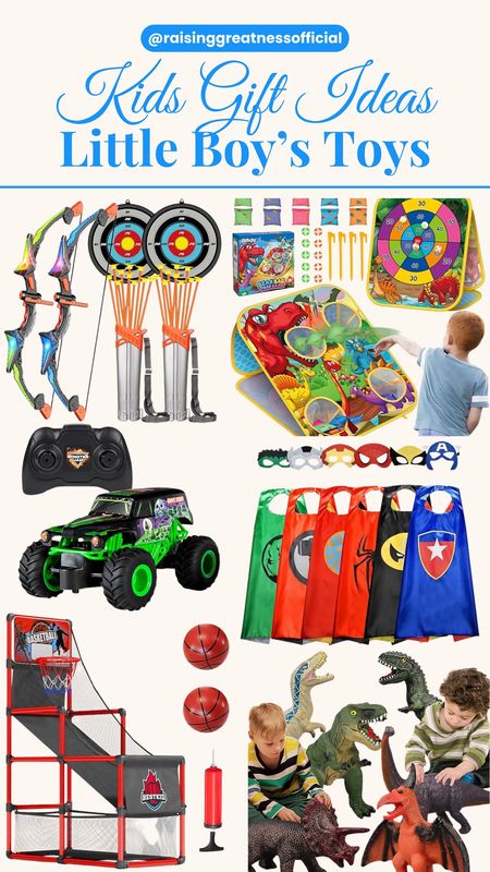Discover exciting gift ideas for little boys! From basketball hoops and bean bag toss games to remote control monster trucks and toy chainsaws, these toys offer endless fun and adventure. 🎁👦 #KidsGiftIdeas #LittleBoyToys

#LTKkids