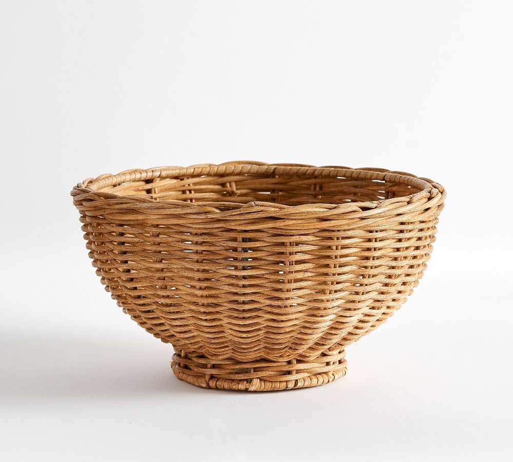 Handwoven Wicker Bowl | Pottery Barn (US)