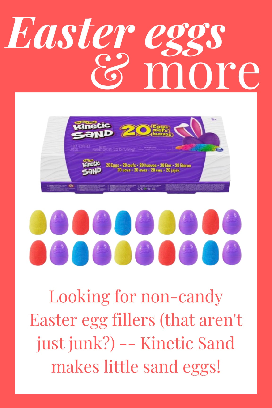 Kinetic sand Easter eggs for your egg hunt! Genius Easter egg filler ideas for toddlers and kids!

#LTKkids #LTKSeasonal #LTKfamily