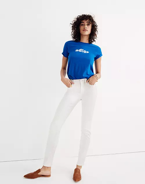 9" High-Rise Skinny Jeans in Pure White | Madewell