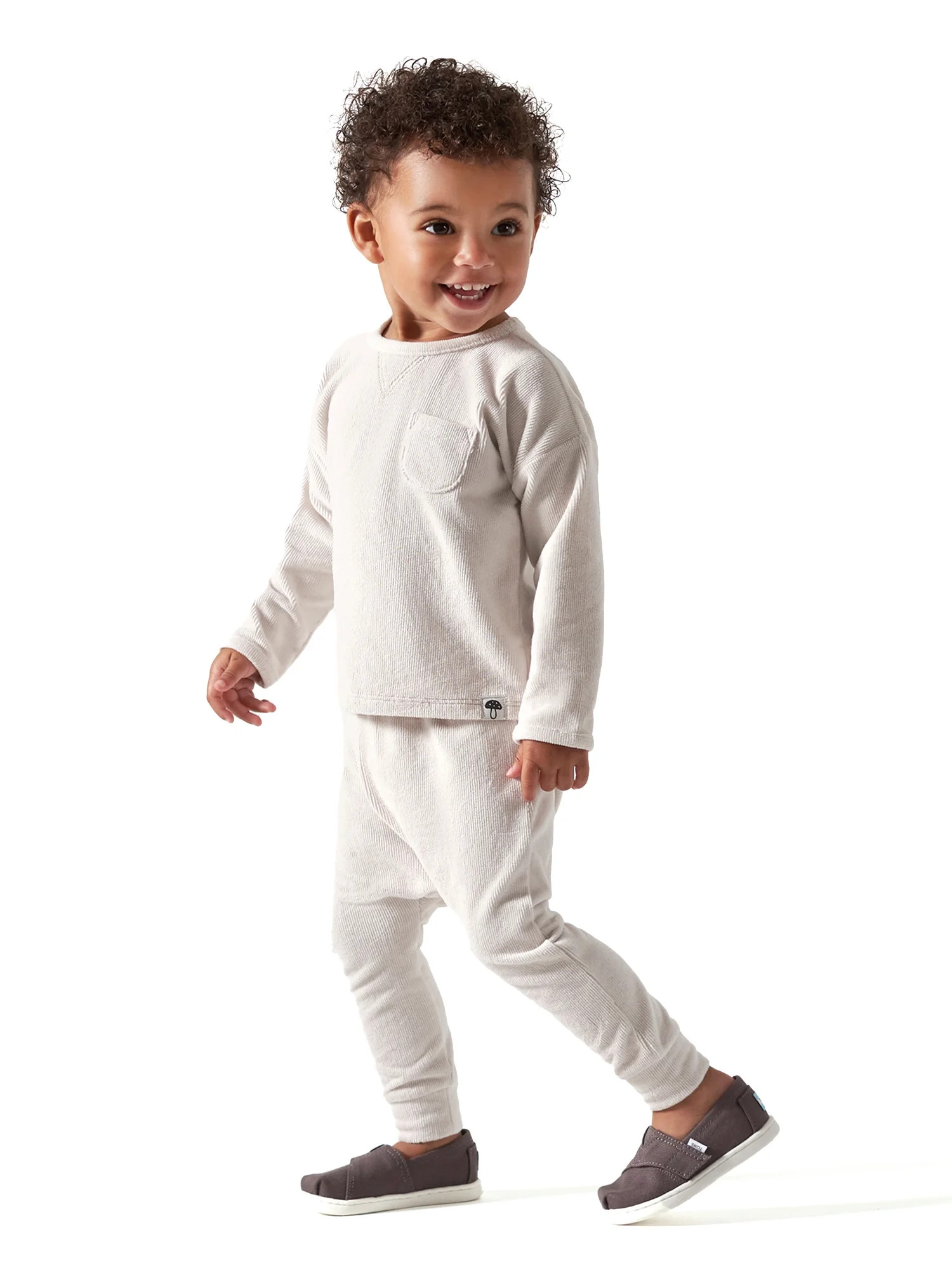 Modern Moments by Gerber Baby Boy or Girl Gender Neutral Long Sleeve Velour Top & Pant, 2-Piece O... | Walmart (US)