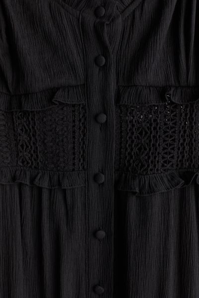 Lace-inset Crêpe Maxi Dress | H&M (US + CA)