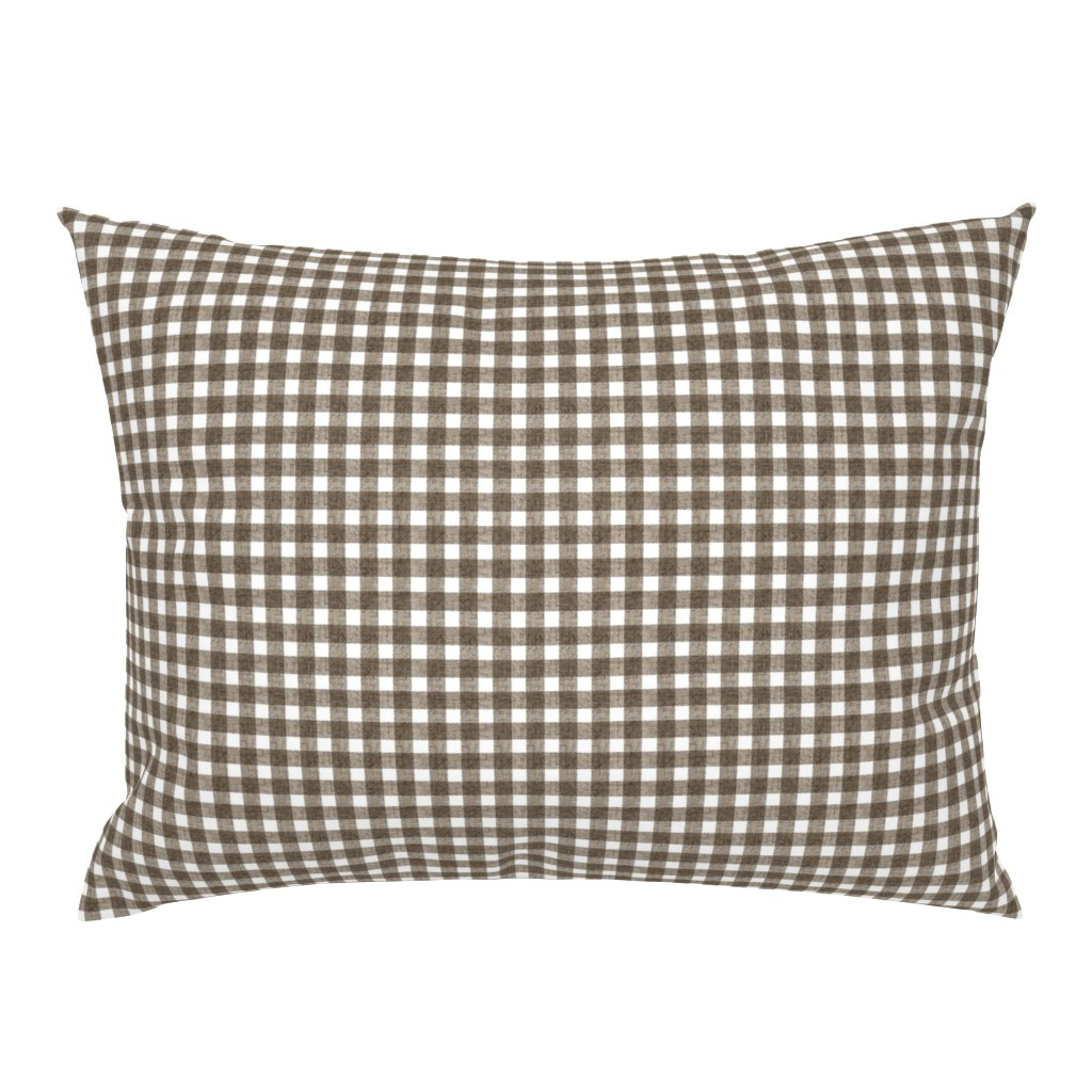 Gingham Natural Pillow Sham | Spoonflower | Spoonflower