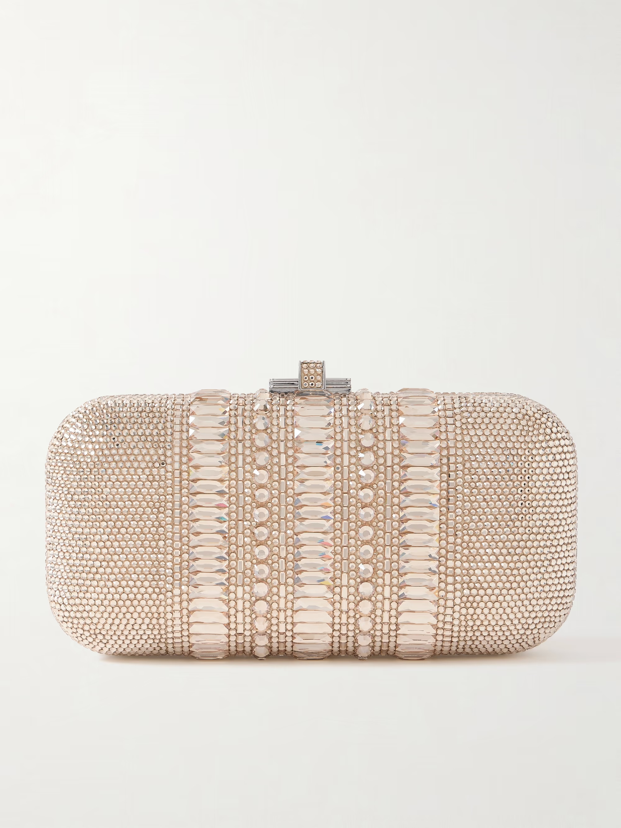 Long Slide crystal-embellished silver-tone clutch | NET-A-PORTER (UK & EU)