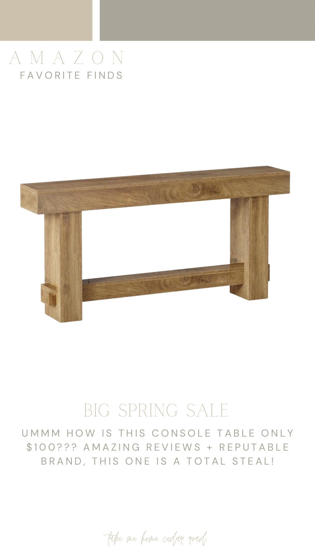 I can’t believe the price on this console table!!!!  Great reviews with pictures. 

Console table, sofa table, entryway table

#LTKHome #LTKSaleAlert