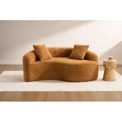 S-Curved Chenille Sectional Sofa | Wayfair North America