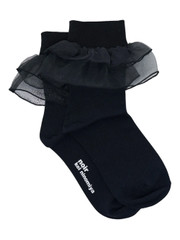 Noir Kei Ninomiya Ruffled Socks | Black | FARFETCH CA