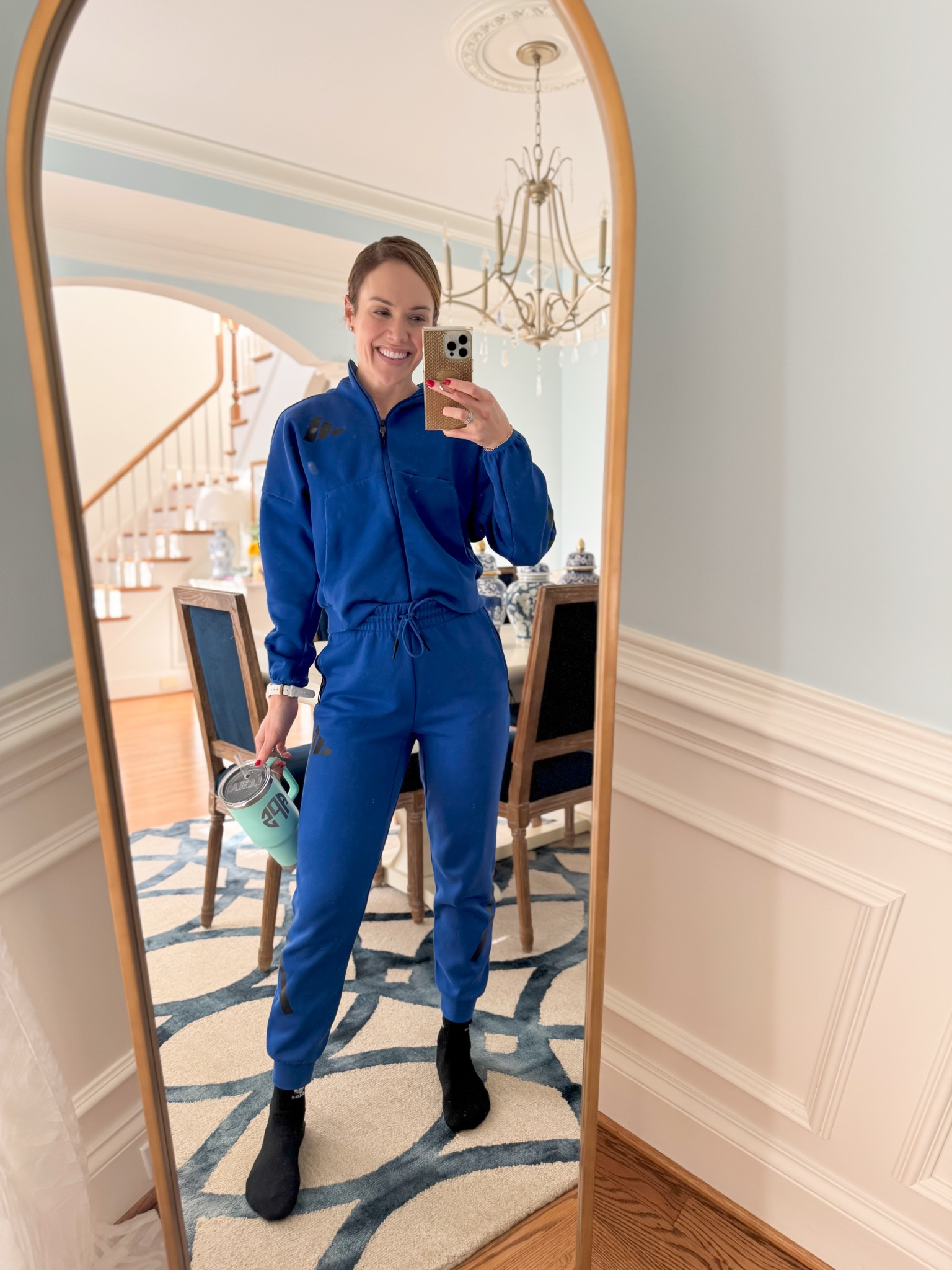 I live for a matching adidas sweatsuit. I’m in a small in both the top and bottom. And my socks are also adidas, and I wear them all the time.

#LTKFitness #LTKFindsUnder100 #LTKActive