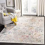 Safavieh Madison Collection MAD611F Boho Chic Floral Medallion Trellis Distressed Area Rug, 10' x 14 | Amazon (US)