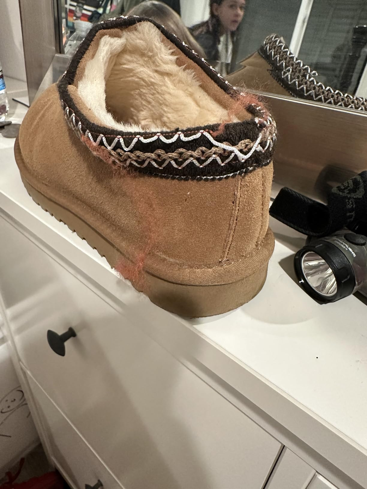 Women's Slipper Mini Boots For Women Tasman Slippers Suede Leather Indoor/Outdoor Comfy Short Ank... | Amazon (US)
