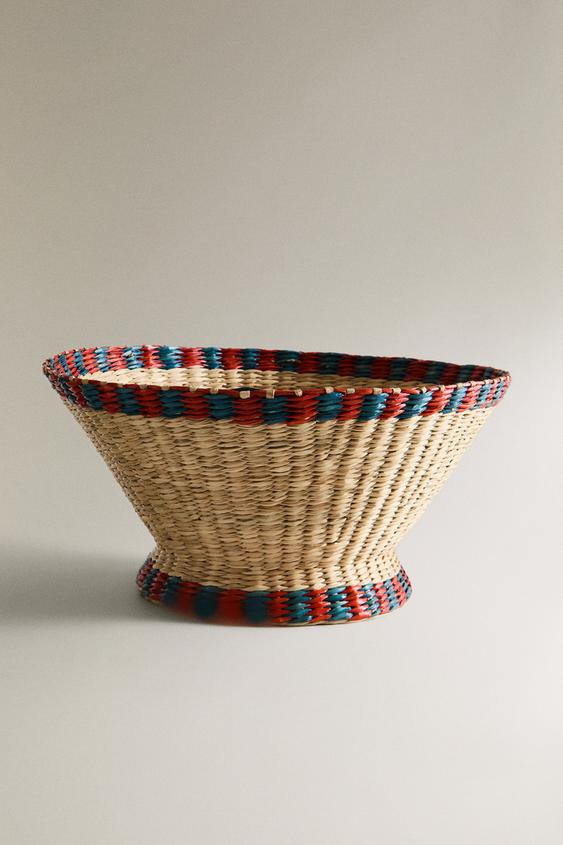 CONTRAST SEAGRASS BASKET | Zara US