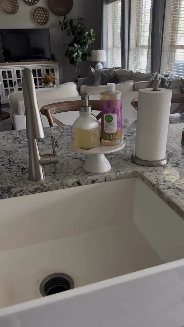 Hi! I decided to mix up my soap holder situation in my kitchen after using a white cake stand for five years. Check out the ones I tried, I honestly like them all but can only choose one.

#chiconashoestringdecorating #kitchenstyling 

#LTKHome #LTKFindsUnder50