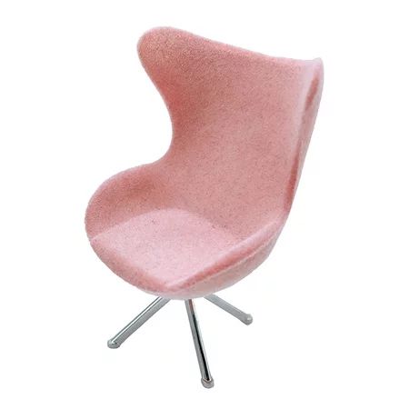 1/12 Scale DollHouse Miniature Pink Chairs Room Modern Furniture Decor Pink | Walmart (US)