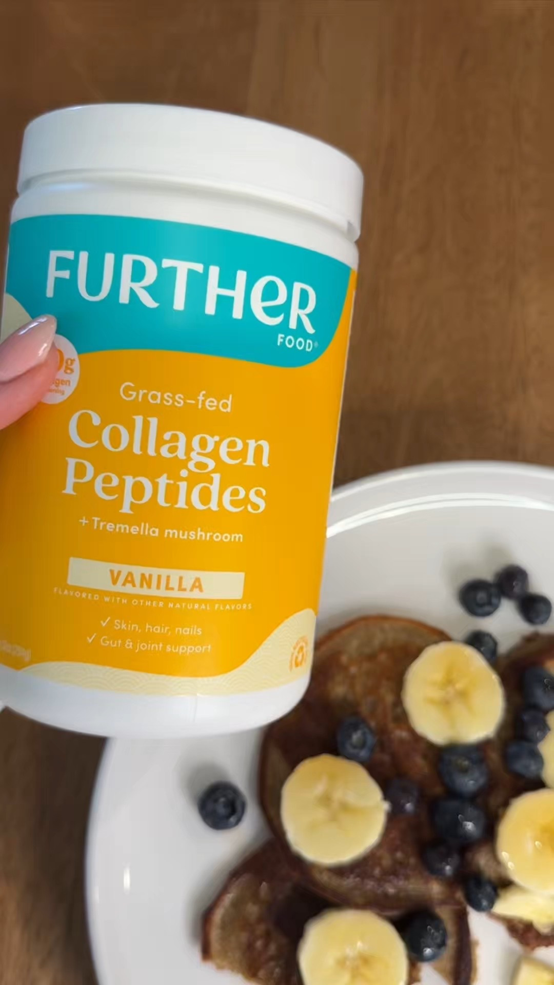 Vanilla collagen powder pancakes with 20 grams of protein per serving! 🤩👏🏻

#LTKActive #LTKFamily #LTKHome