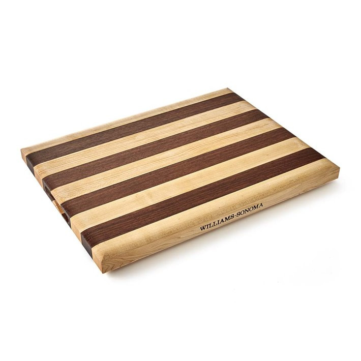 Williams Sonoma Striped Cutting & Carving Board, Maple & Walnut | Williams-Sonoma