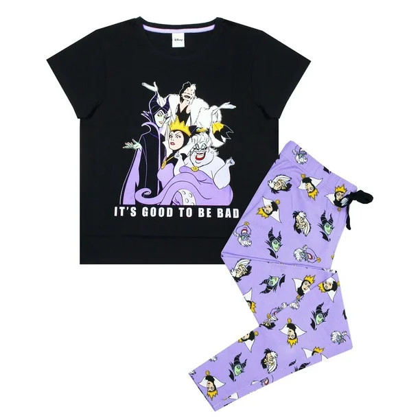 Disney Womens Its Good To Be Bad Villains Pyjama Set | Walmart (CA)