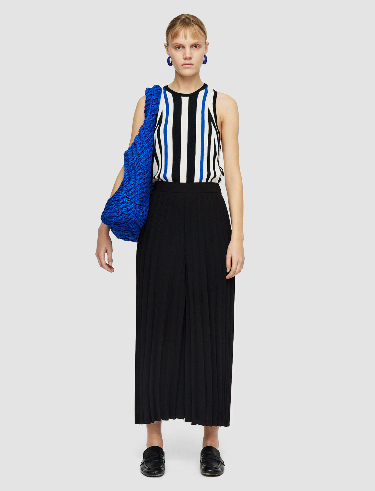 Airy Plissé Anvers Trousers | Joseph