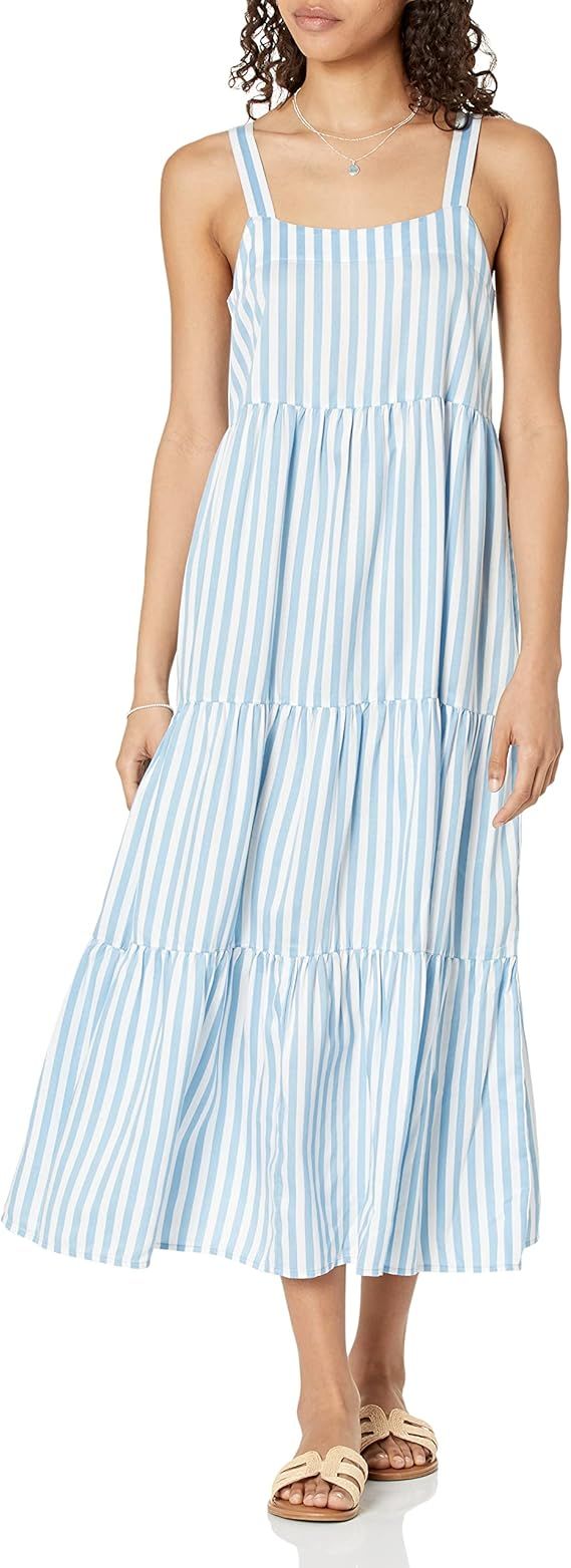 The Drop Women's Britt Tiered Maxi Tent Dress | Amazon (US)