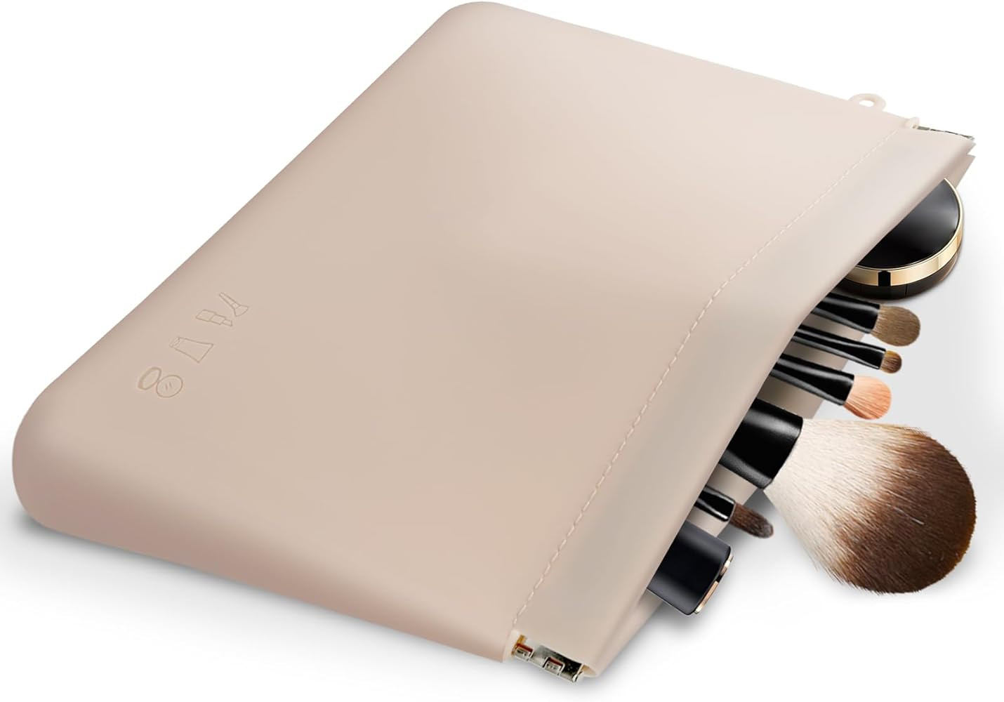 AURUZA Travel Silicone Makeup Bag, Portable Cosmetic Bag for Women and Girls, Fashion Travel Toil... | Amazon (US)