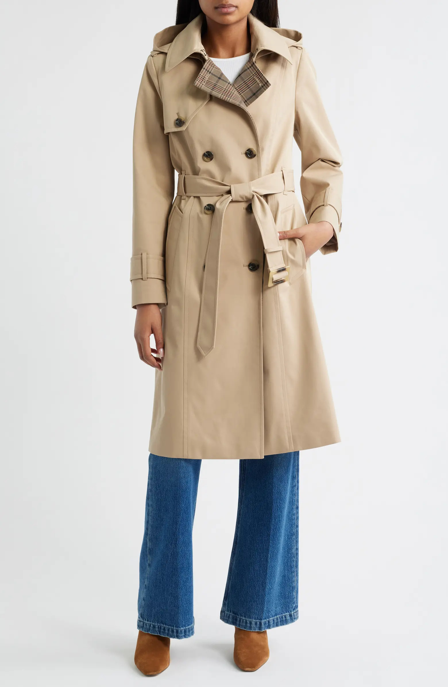 Heritage Trench Raincoat with Removable Hood | Nordstrom