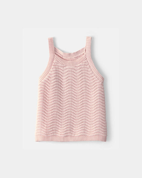 Toddler Girl Sweater Knit Tank Top - Pink - OshKosh B'gosh | Carter's | Carter's Inc