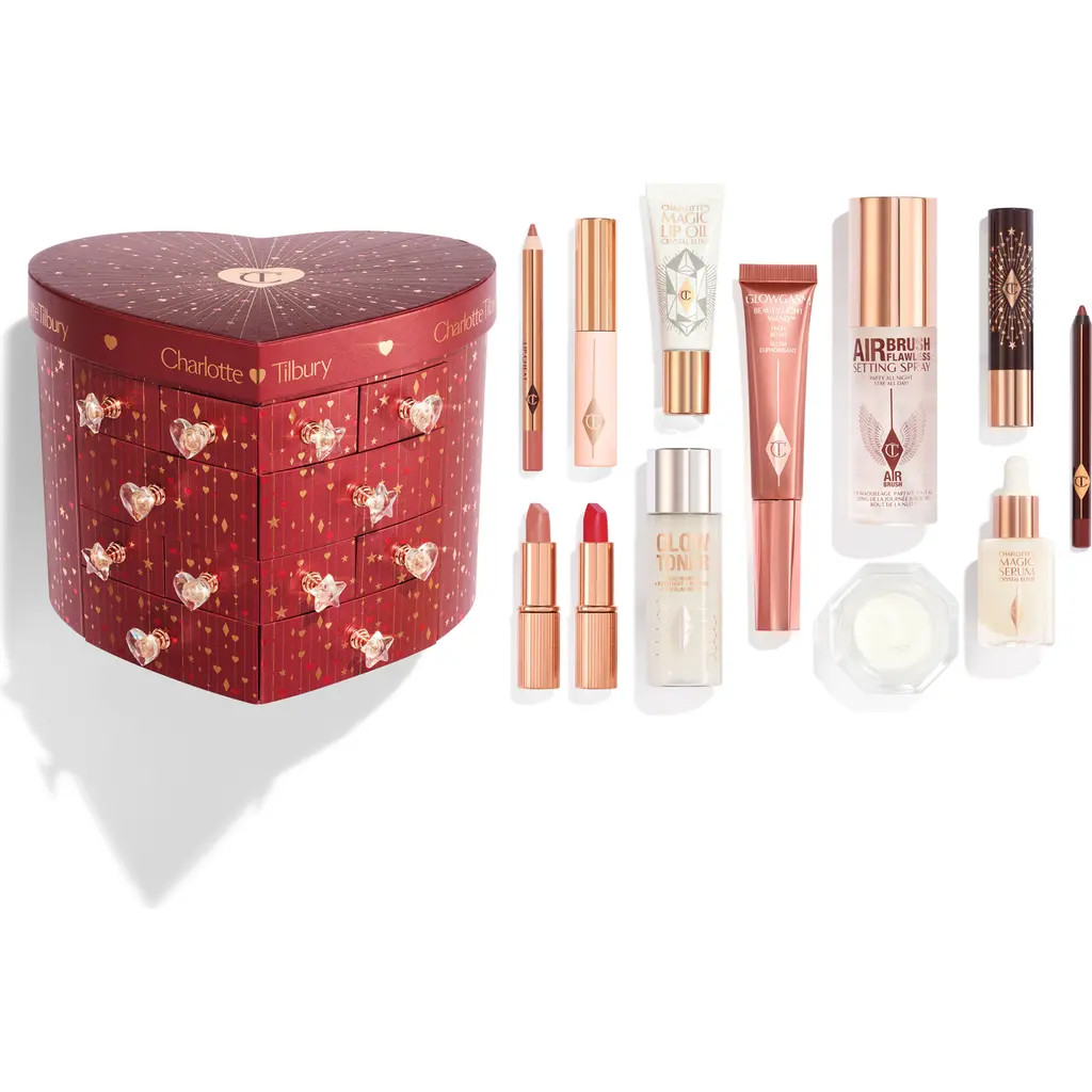 Charlotte Tilbury Charlotte's Beauty Treasure Chest of Love Advent Calendar $300 Value at Nordstrom | Nordstrom