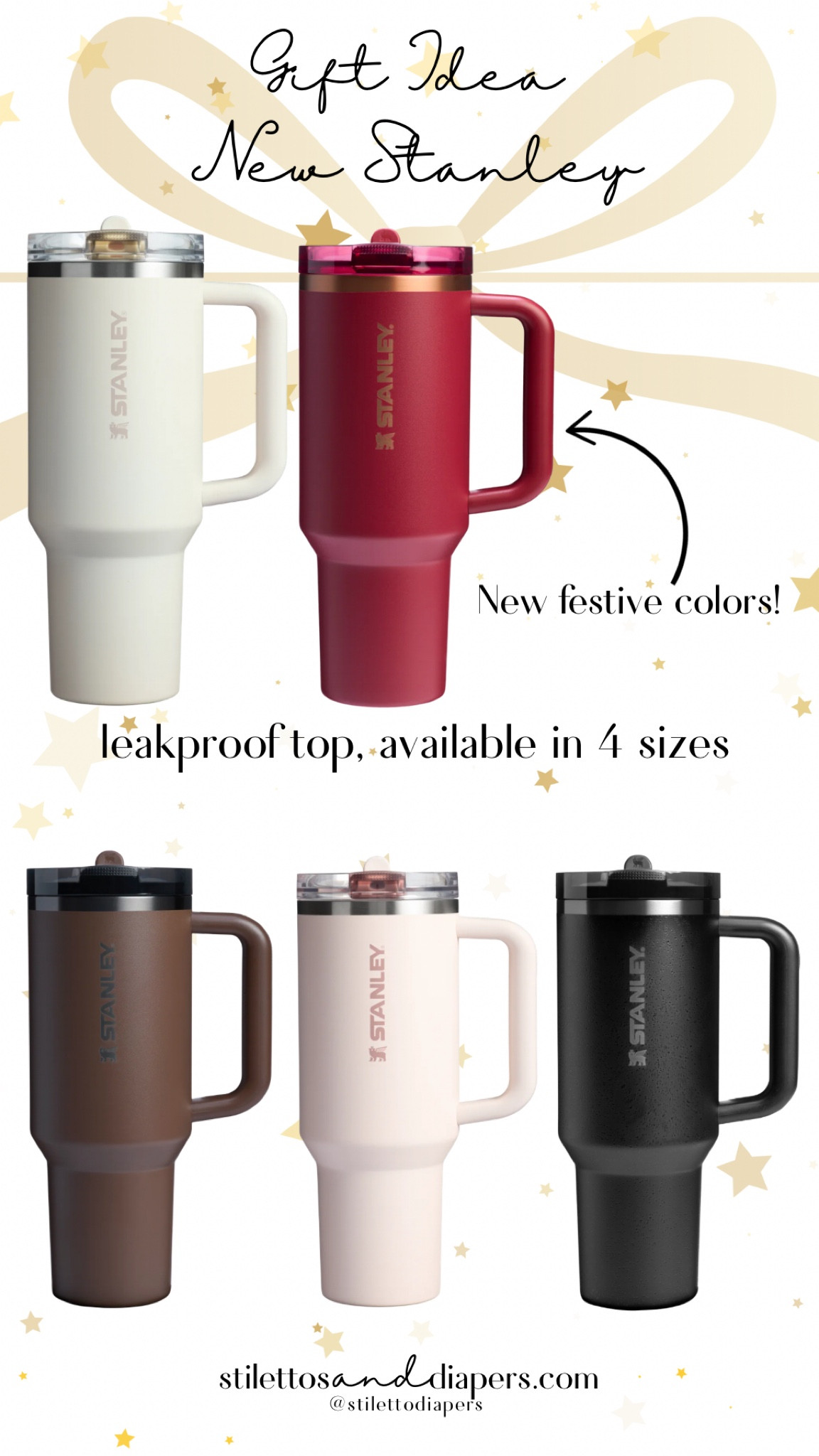 New leakproof Stanley! Love these for the ones who want to toss their cup in their bag. Comes in 4 sizes and makes a great gift! 

#LTKGiftGuide