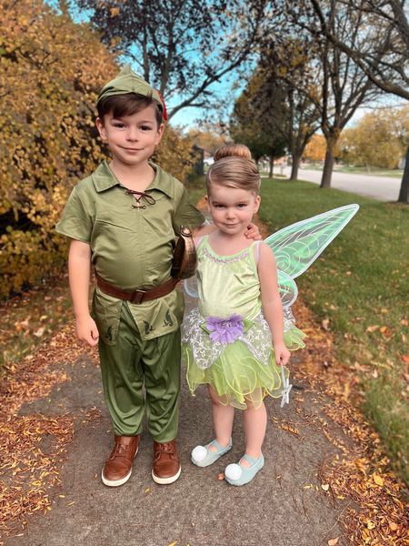 Halloween Costume Idea for Kids | Peter pan and Tinkerbell costume | cosplay | Halloween dress up outfits | Girl dress up | Boy dress up

#LTKHalloween #LTKSeasonal #LTKkids