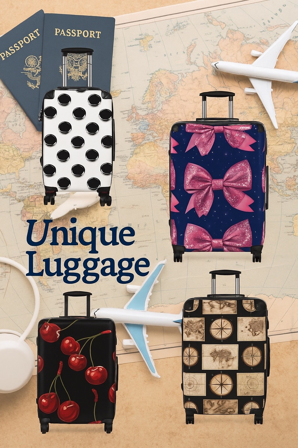 Make a statement with your luggage with these fun designs! Great gift for the traveler in your life! 

#LTKFamily #LTKGiftGuide #LTKTravel