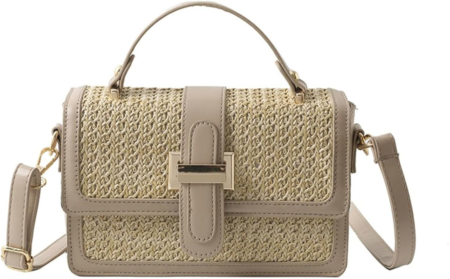 Straw Crossbody Bags for Women Summer Vacation Beach Bags Straw Purses Woven Handbags Shoulder Cl... | Amazon (US)