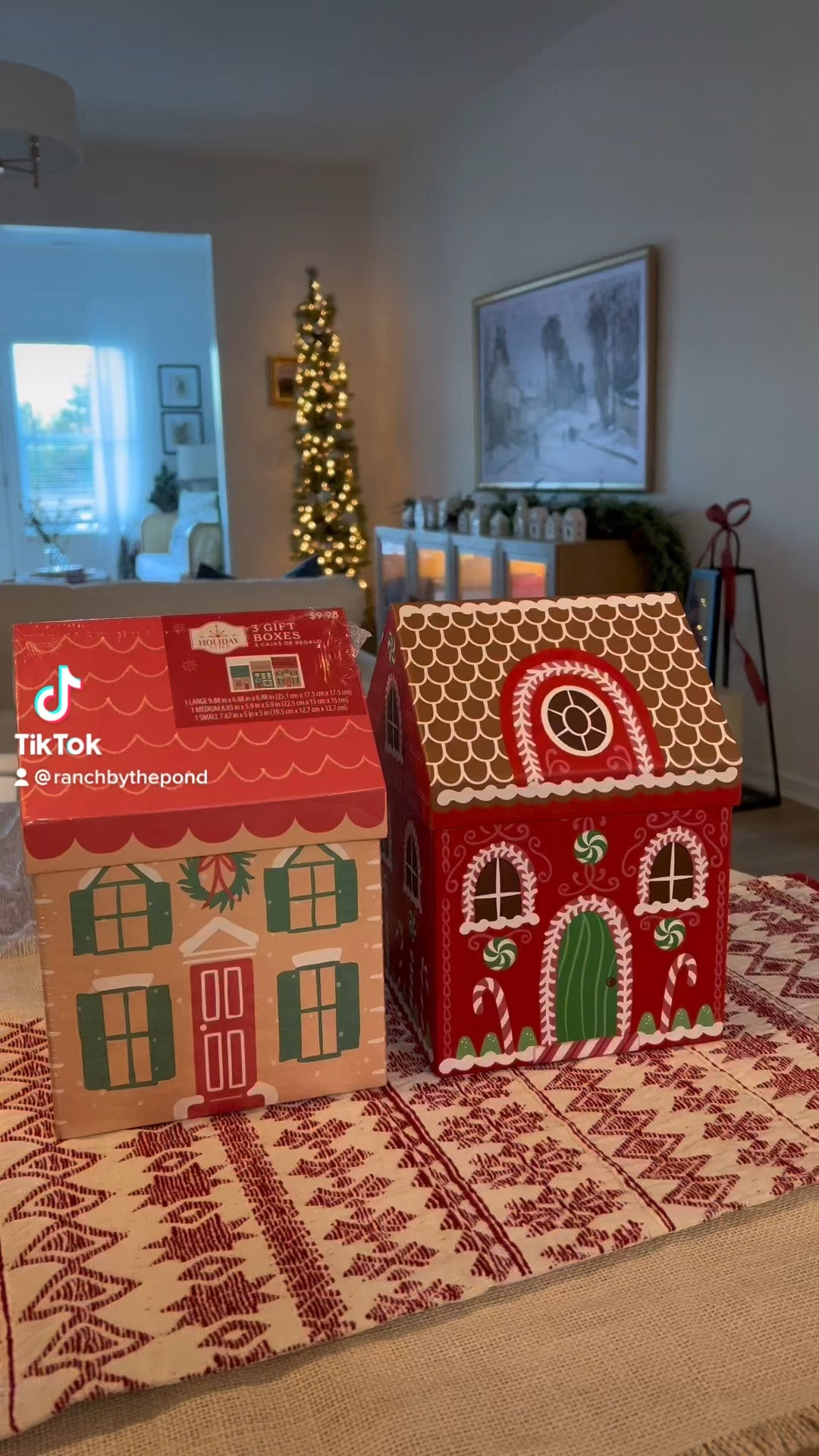 Budget decor from Walmart. #giftboxes #walmart #christmas #christmasdecor #gingerbread #walmartfinds #budget

#LTKhome #LTKSeasonal #LTKHoliday