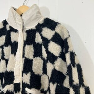 Free People Movement Checkered Hit The Slopes Fleece Jacket | Poshmark