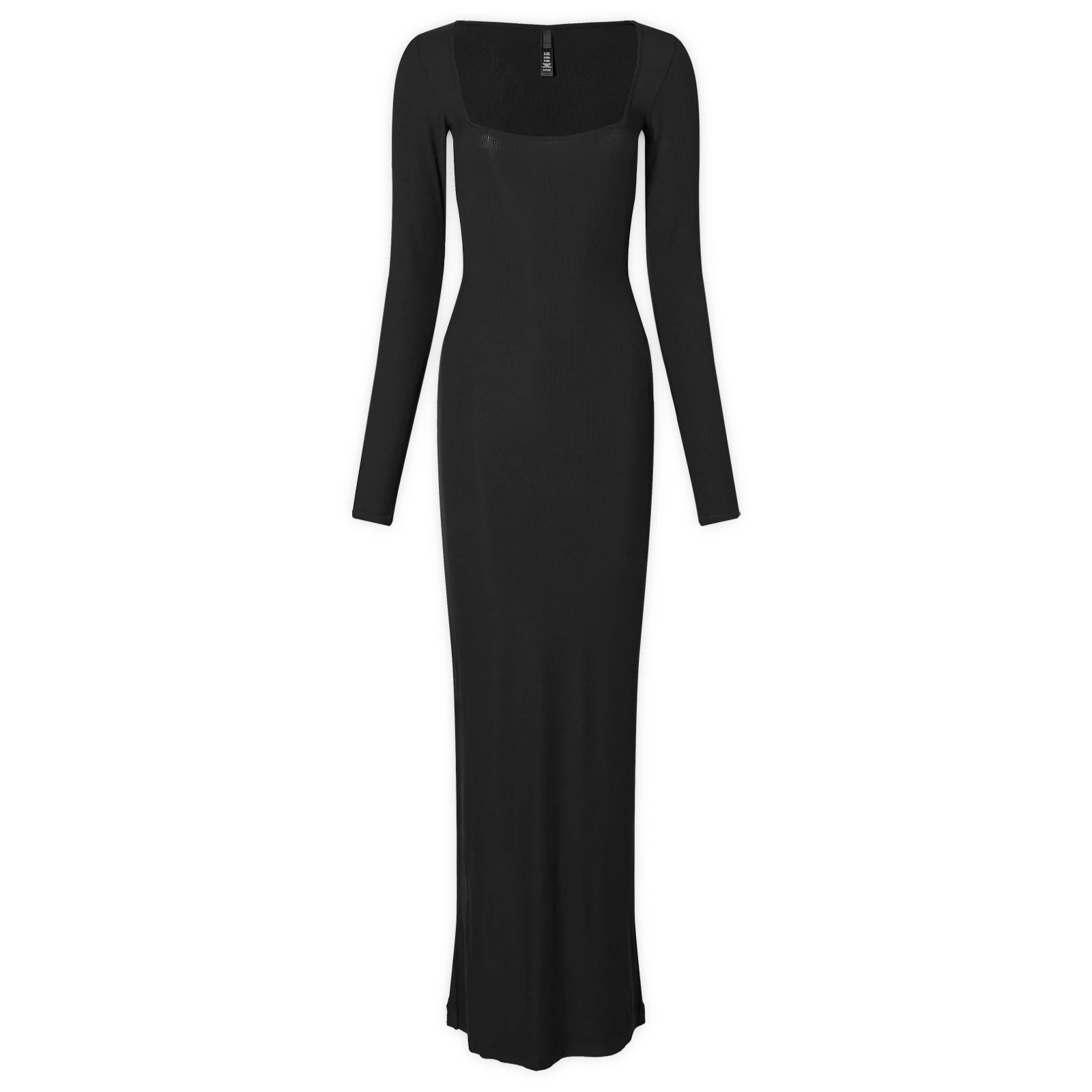 SKIMS Women's Soft Lounge Long Sleeve Dress in Onyx, Size Large | END. Clothing