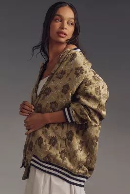 Pilcro Slouchy Floral Bomber Jacket | Anthropologie (US)