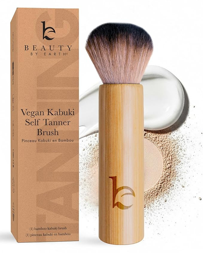 Kabuki Brush for Face - Ultra Soft Bronzer Brush for Blush, Loose Powder, Powder and Liquid Found... | Amazon (US)