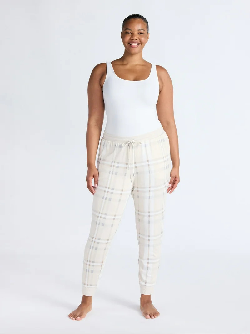 Joyspun Women's Cozy Lounge Collection Hacci Knit Sleep Joggers, 29'' Inseam, Sizes XS-3X | Walmart (US)