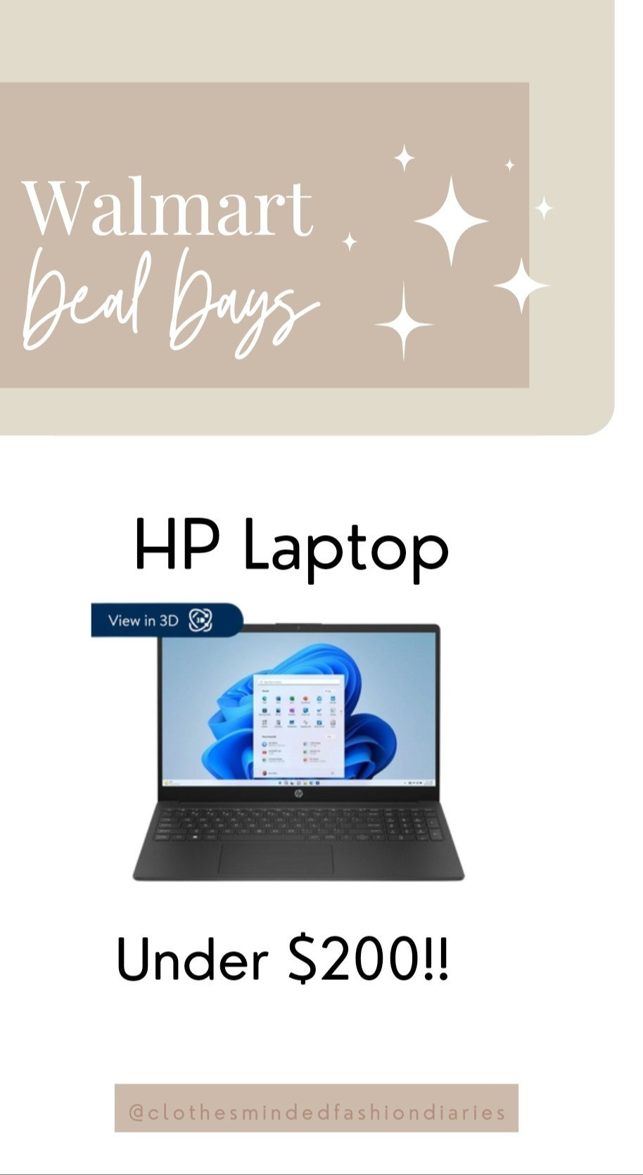 HP Laptop under $200.  Perfect for basic functions.  

#LTKSummerSales #LTKSaleAlert #LTKOver40