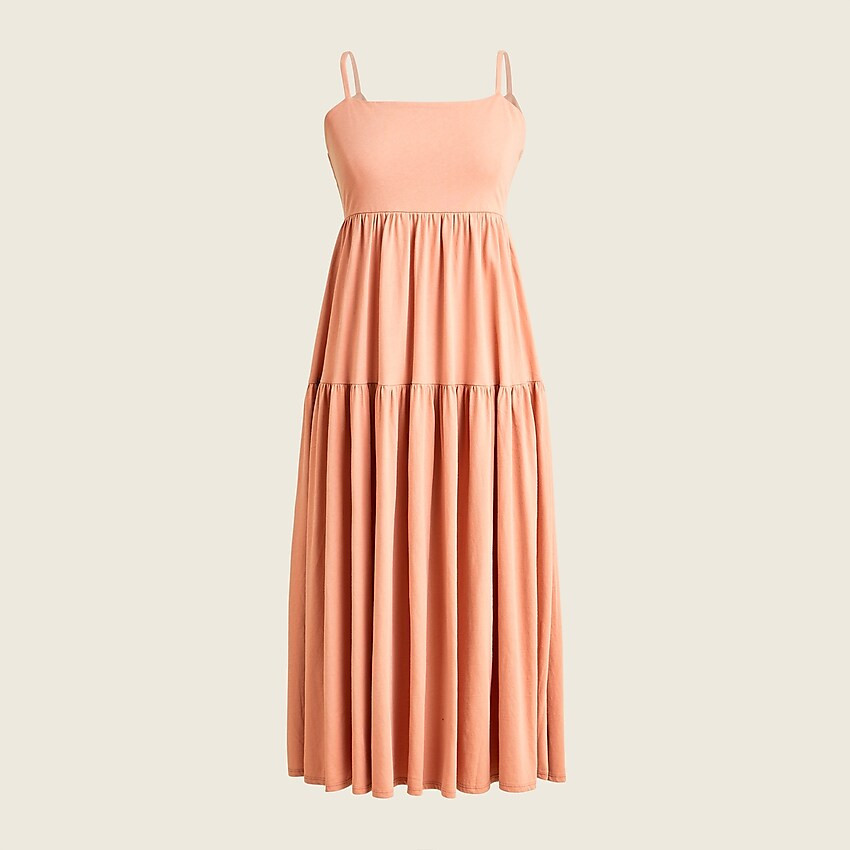 Tie-back knit tiered dress | J. Crew US