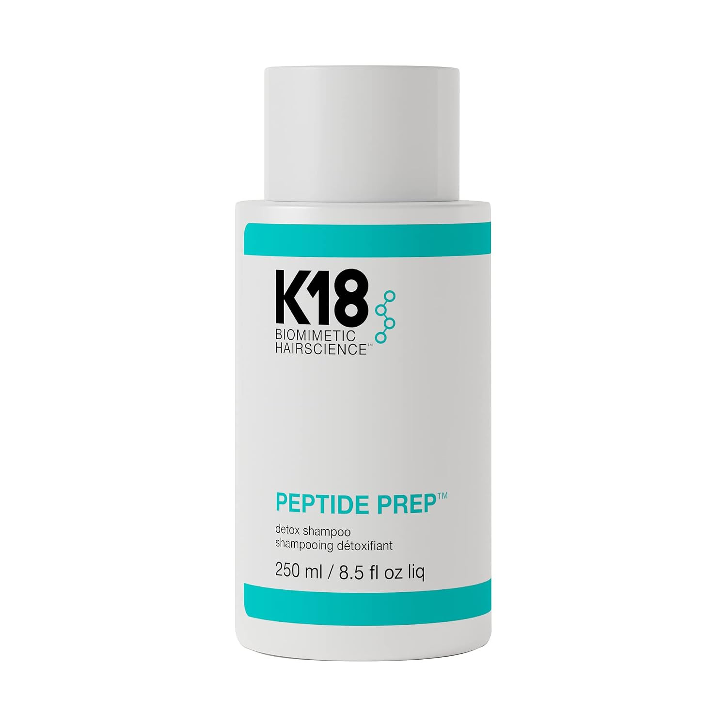 K18 PEPTIDE PREP™ Color-Safe Detox Clarifying Shampoo - Non-Stripping, pH-Optimized Cleanse Removes Product Buildup, Dirt, Oils, Metals, 8.5 fl oz | Amazon (US)