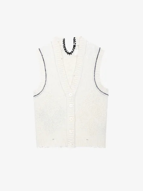 Karry Cardigan cardigan beige women | Zadig&Voltaire | Zadig et Voltaire (US)