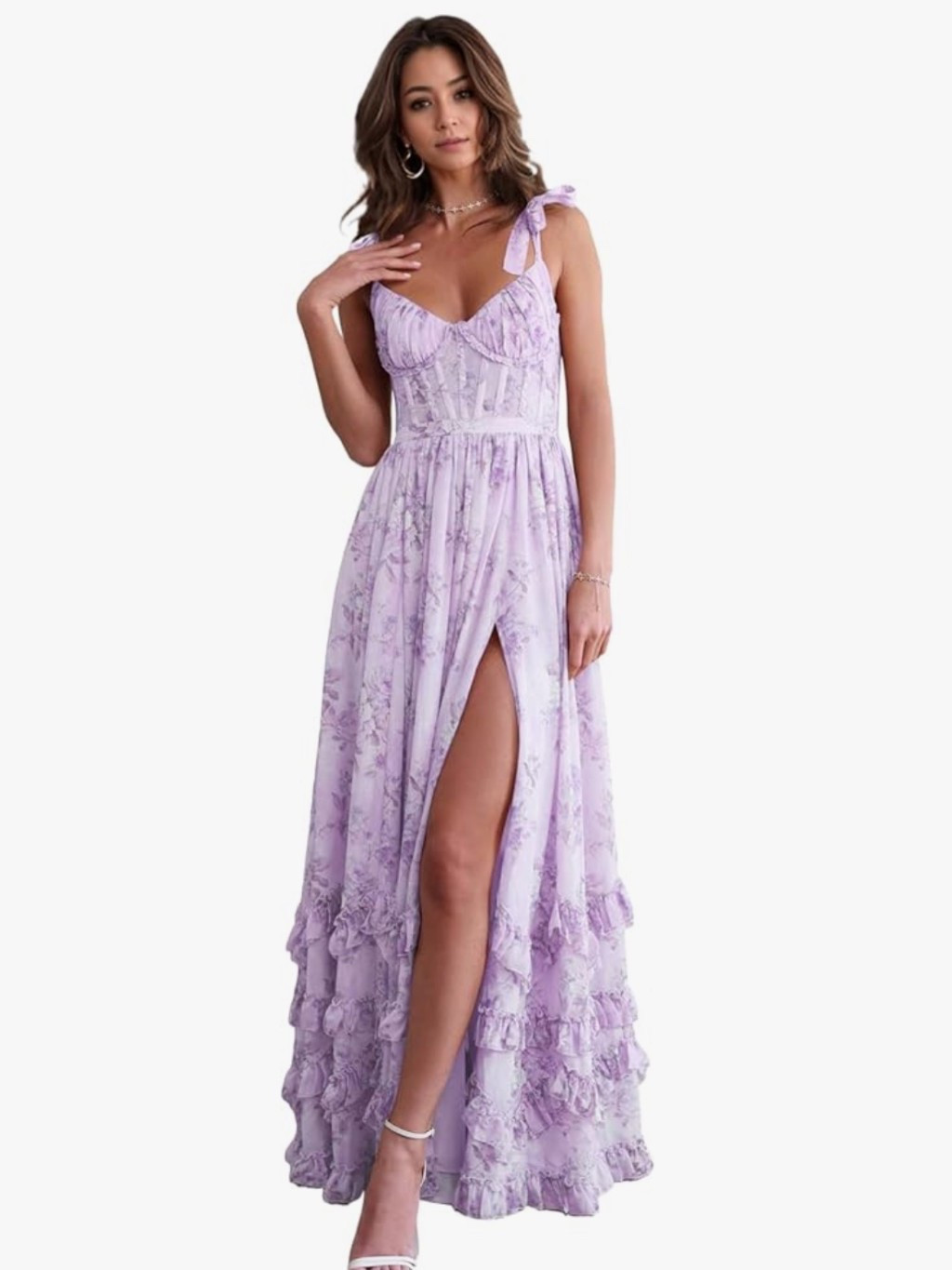 Bow Straps Chiffon Bridesmaid Dresses for Women A Line Prom Dress V Neck Floral Evening Party Gowns with Slit Formal

#LTKPetite #LTKgrwm #LTKootd