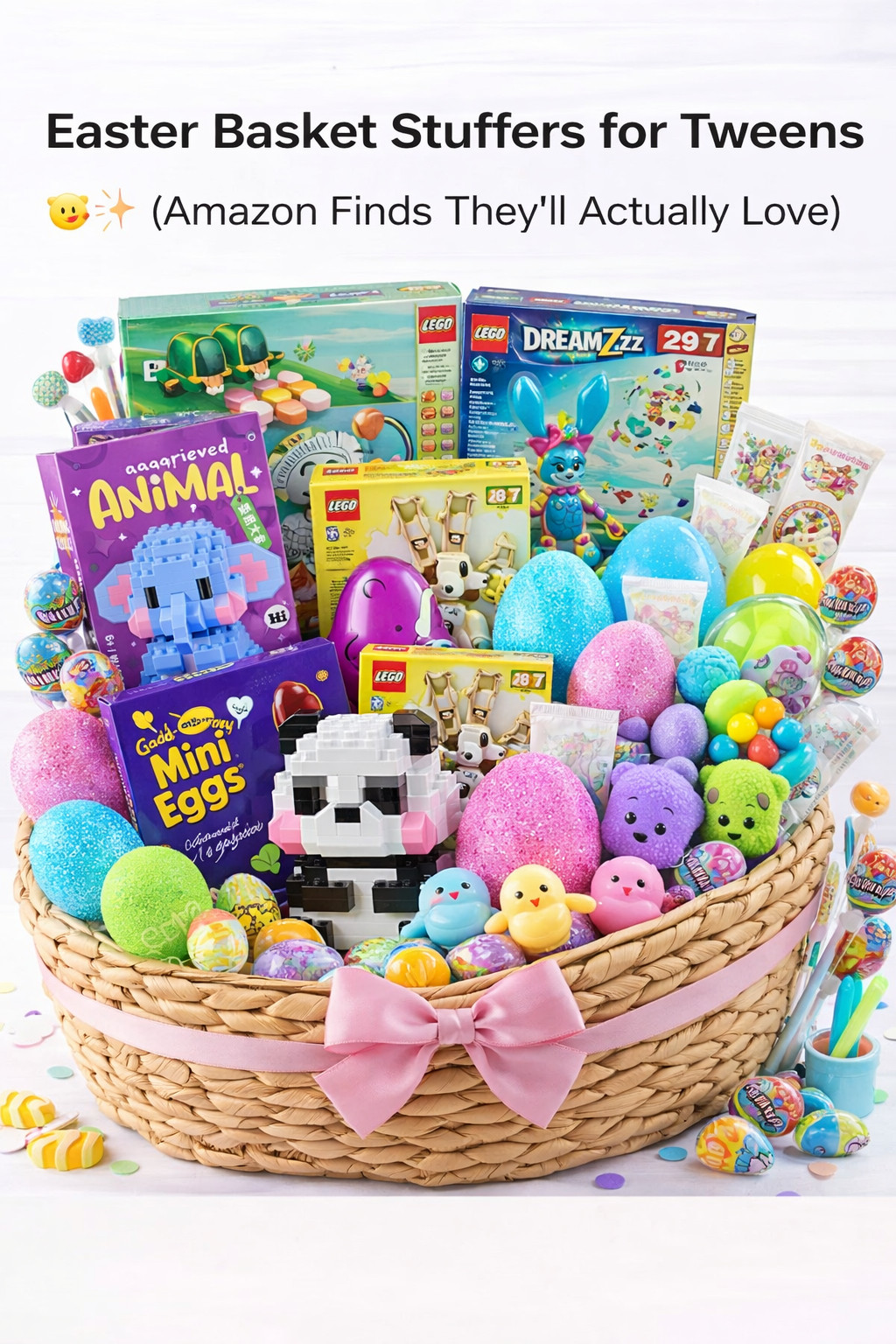 Easter Basket Stuffers for Tweens 🐣✨ Amazon Finds They’ll Love

If you’re building Easter baskets for tweens… this is your go-to list 🙌

I skipped the baby stuff and filled ours with things they’ll actually use, play with, and be excited about:

🧱 Mini building block animals (so cute + collectible)
🐼 LEGO sets that are still “cool” for older kids
🎨 Creative + DIY builds for screen-free time
🍬 Cadbury mini eggs + Easter treats
🌈 NeeDoh squishy fidgets (huge hit every year)
💡 Glow-in-the-dark eggs for the ultimate egg hunt
🍭 Lollipops + fun candy fillers

It’s the perfect mix of fun, creative, and just enough treats without going overboard 💁‍♀️

Everything is linked in my LTK 🛍️ — save this for Easter prep!!

#EasterBasketIdeas #TweenGifts #AmazonFinds #LTKFamily #EasterIdeas #KidsGiftIdeas #MomLife #EasterPrep #AmazonHaul #FidgetToys #LEGOFinds #SpringIdeas #GiftGuide #TweenLife
 

 
