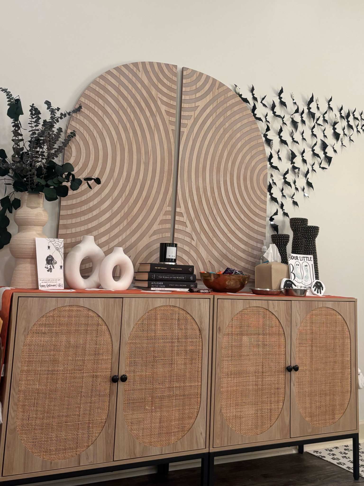 Halloween living room  decor 🤍

#LTKhome #LTKfamily #LTKSeasonal