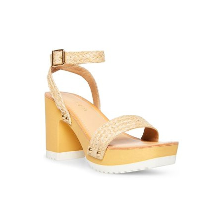 Madden Girl Womens Caprise Wooden Platform Sandals GREEN Size 6.5 | Walmart (US)