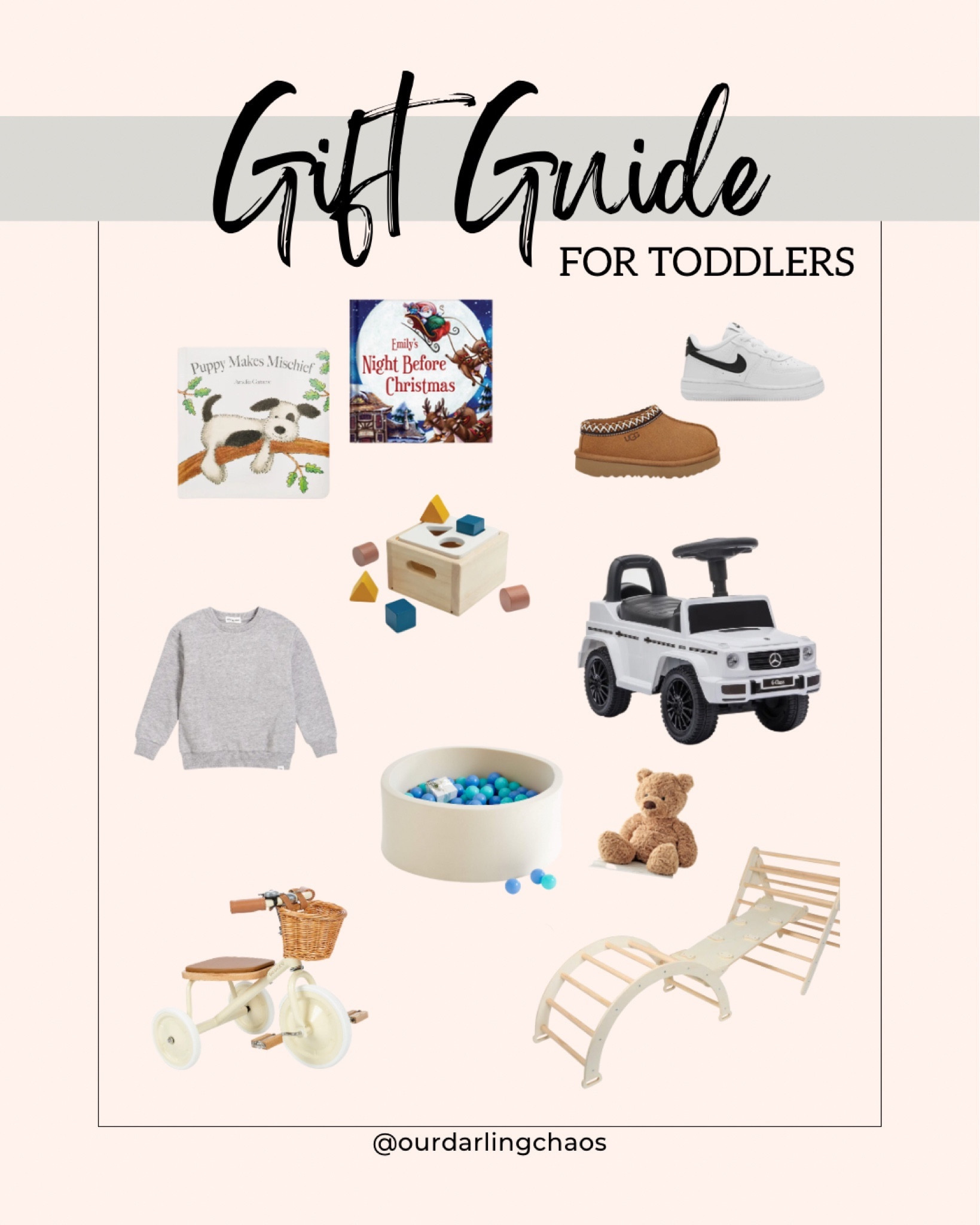 Gift guide for toddlers!👧🏼👦🏼🚂🪁
Sharing all types of gifts that any toddler would love! Whether they are adventurous, book worms, or little fashionistas! 💗
Toddler gift guide, toddler toys, toddler fashion, Christmas gifts for toddlers, toddlers gifts 

#LTKGiftGuide #LTKHoliday #LTKkids