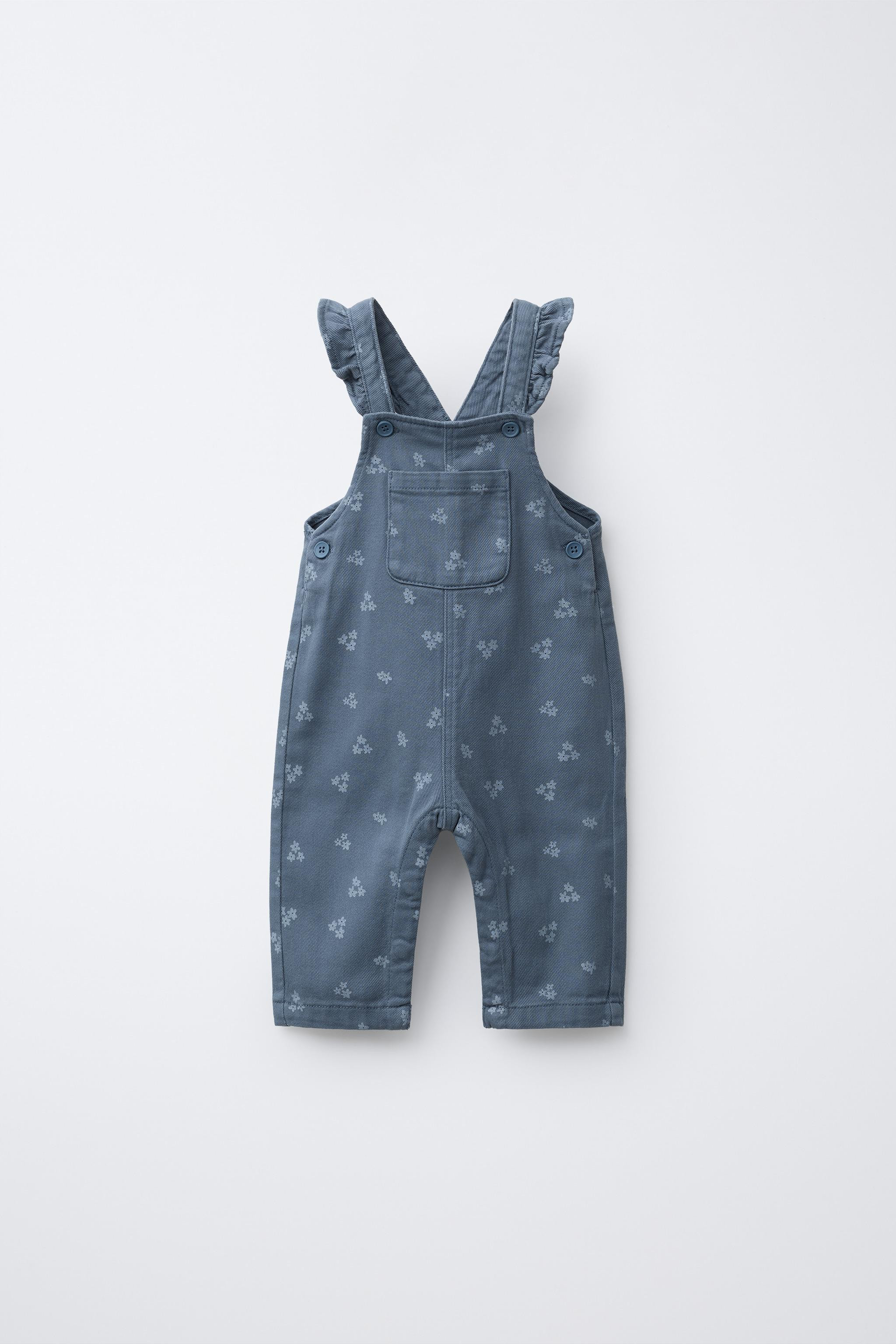 FLORAL TWILL OVERALLS | Zara US