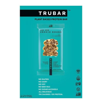 TRUBAR 12g Plant Based Protein Bars - Oh Oh Cookie Dough - 12ct | Target