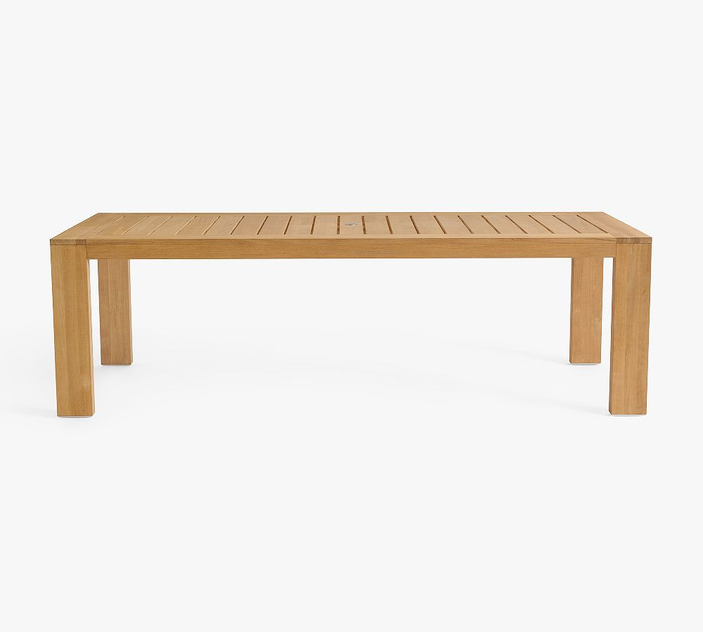 Malibu Teak Rectangular Grand Outdoor Dining Table (98") | Pottery Barn (US)